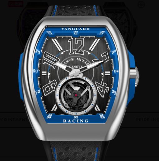 Review Buy Franck Muller Vanguard Racing Tourbillon Replica Watch for sale Cheap Price V 45 T RACING (BL)